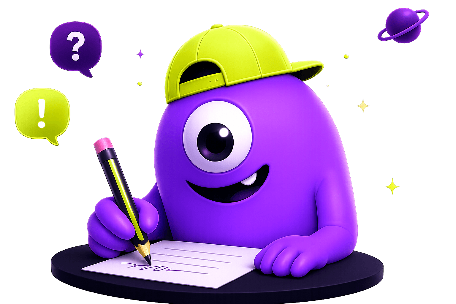 Monster writing
